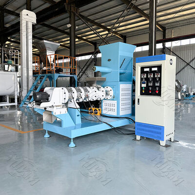 Stainless Steel Fish Feed Extruder Machine with 100-2000 kg/h Capacity and Automatic Feeding for Pet Food Processing