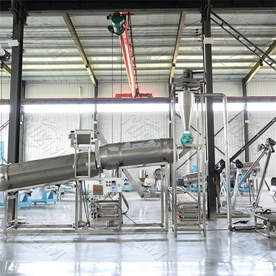 Автоматическая производственная линия для сухого кошачьего и собачьего питомца.