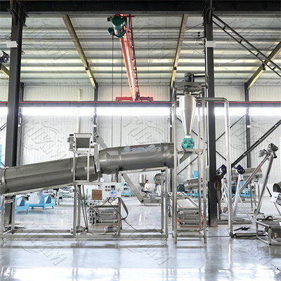 Автоматическая производственная линия для сухого кошачьего и собачьего питомца.