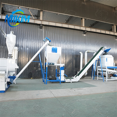 Energy-saving, environmentally friendly, low energy consumption, and labor-saving fully automatic poultry feed pellet production line