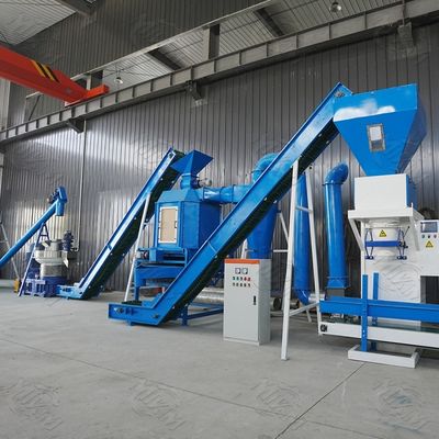 Управляемая PTO машина лепешки биомассы от ненужного порошка древесины и угля