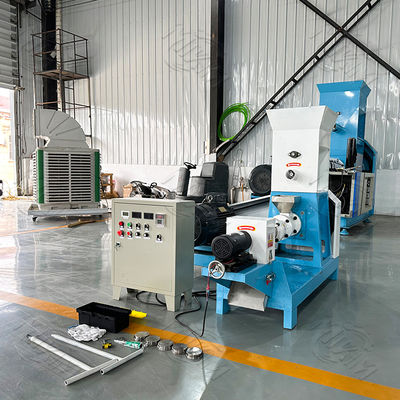 MIKIM 200-500KG/H Output Mini Shrimp Feed Extruder Machine, Small Floating Fish Feed Machine Fish Food Extruder Pellet Making Machine 