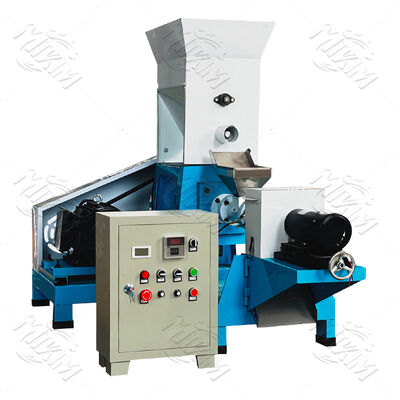 Fish Feed Production Equipment: 200-1000KG/H Single-Screw Floating Fish Feed Extruder Machine For Sale 
