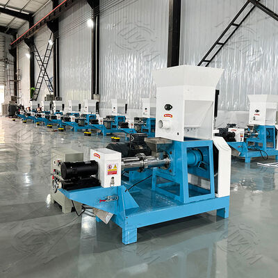 Commercial 120KG/h Capacity Stainless Steel Floating Fish Feed Extruder Machine with Automatic Feeding for Pet Food Production