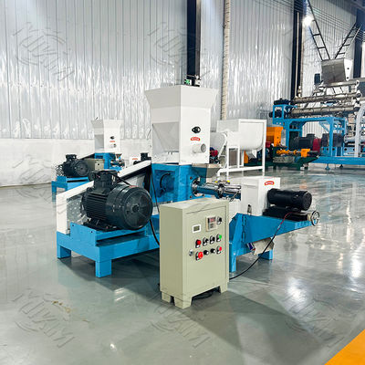 плавучая экструдерная машина для кормов для рыб, предназначенная для производства плавучих и простых пеллет для кормов для рыб с использованием технологии экструзии с двумя винтами